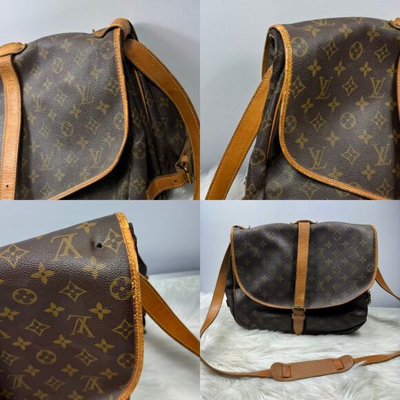 💎✨BEAUTIFUL✨💎Authentic Louis Vuitton Monogram Saumur 35 Crossbody - Picture 12 of 14